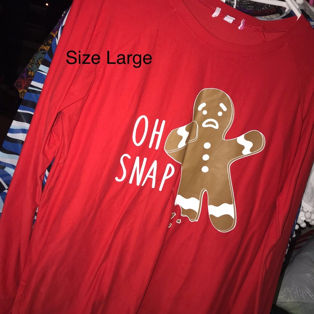 Oh Snap!! Gingerbread man shirt:)
